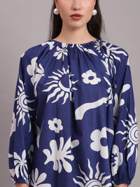 Indigo Celestial Freefall Dress