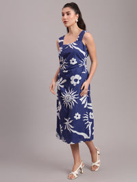 Indigo Celestial Midi Dress