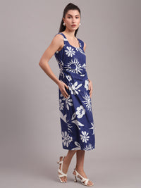 Indigo Celestial Midi Dress