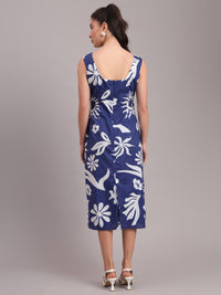 Indigo Celestial Midi Dress