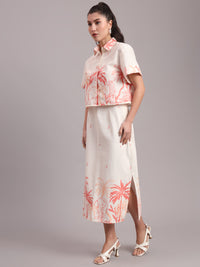 Coral Jungle Skirt Co-ord Set