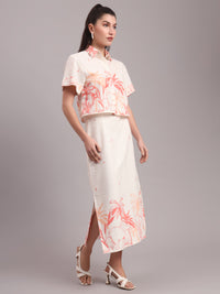 Coral Jungle Skirt Co-ord Set