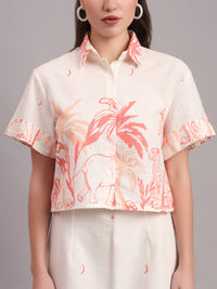 Coral Jungle Skirt Co-ord Set