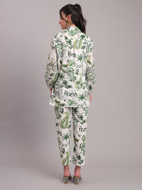 Olive Paisley High Low Co-ord Set