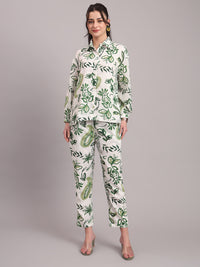 Olive Paisley High Low Co-ord Set