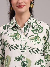 Olive Paisley High Low Co-ord Set