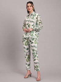 Olive Paisley High Low Co-ord Set